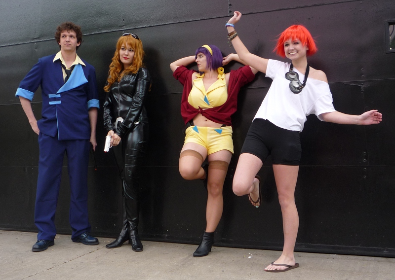 A group of Cowboy Bebop cosplayers from ACen 2010