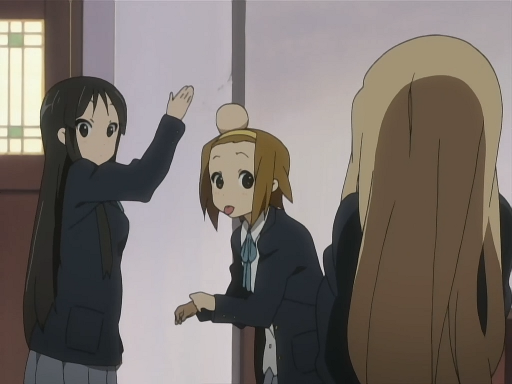 Mio and Ritsu discuss the band